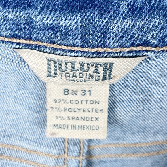 Duluth Trading Women's Daily Denim Slim Leg Jeans Medium Wash 40712 Size 8 x 31 - Picture 4 of 5